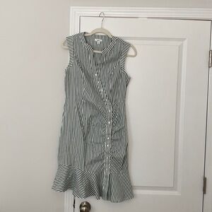 Bar III Green Striped Dress